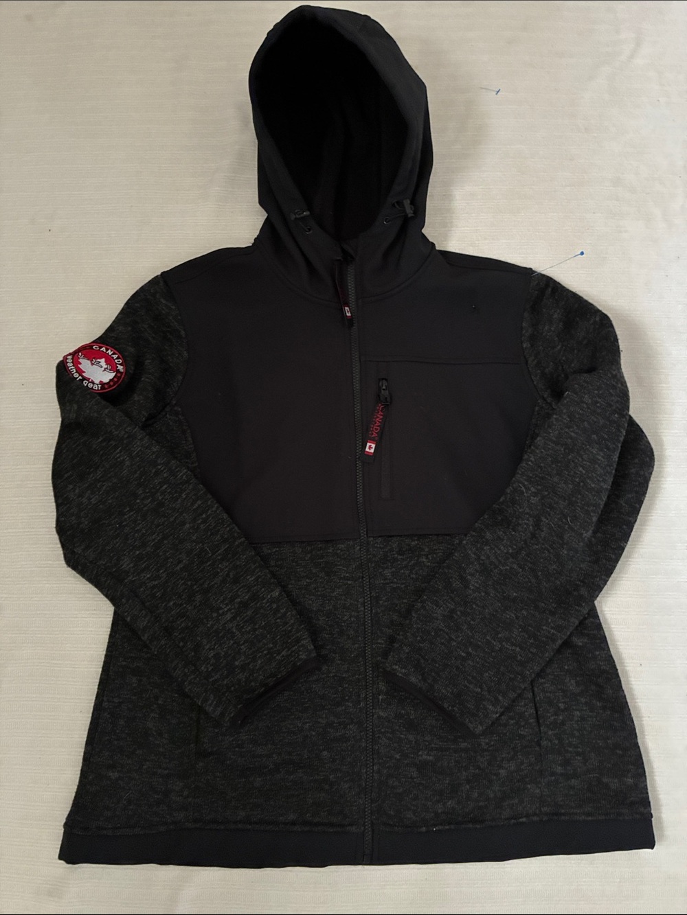Canada Weather Gear zip up fleece hoodie